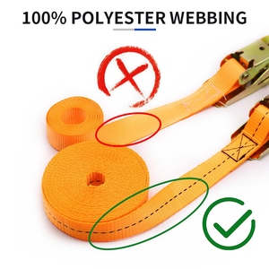 25Mm LC 800Kg Đen E-Tráng Biểu Tượng Tùy Chỉnh Ratchet Hàng Hóa Tie Xuống Dây Đeo Ratchet Dây Đeo - Product Image 3
