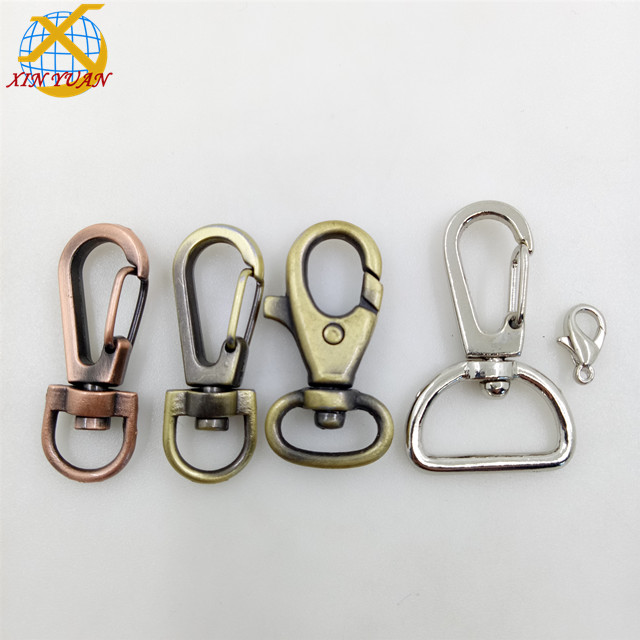 xinyuan Wholesale Nickel Free Swivel Bolt Snap Hook for Bag Parts Keychain Snap Hooks Buckles Bag Strap Lobster hook