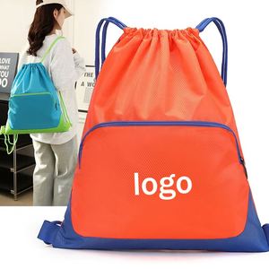 Promotion Lightweight Waterproof <b>Drawstring</b> <b>Backpack</b> for Men Women Large Capacity Sports Fitness Travel Schoolbag Bundle Pocket - Product Image 1