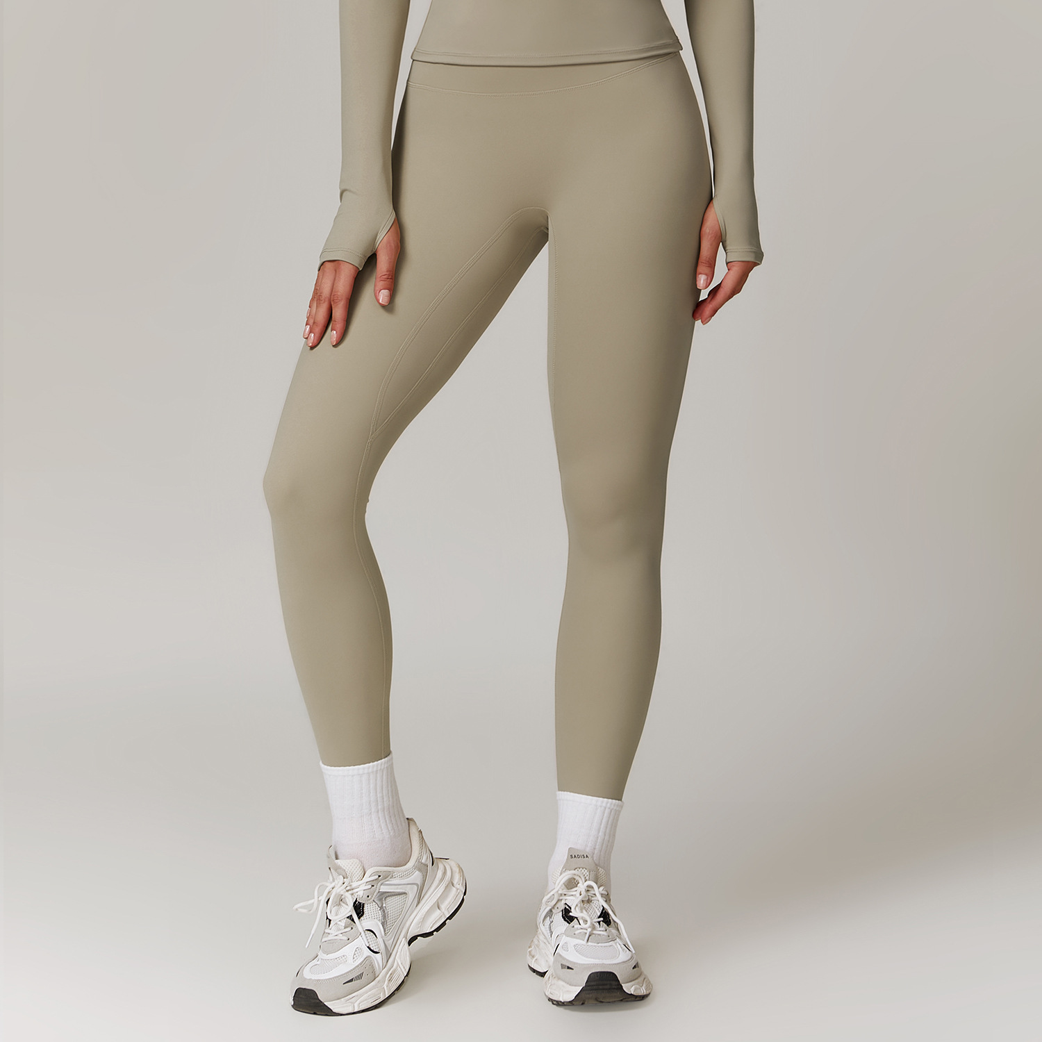 Leggings-Marrone cammello