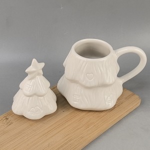 <span class=keywords><strong>Venta</strong></span> directa de fábrica Taza de cerámica de árbol de Navidad personalizada Taza de árbol de Navidad DIY temática de vacaciones - Product Image 4