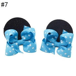 Pinces à cheveux Minnie anniversaire, nœuds de cheveux, queue de cochon, pompon oreilles pour enfant en bas âge, accessoires pour fille - Product Image 3