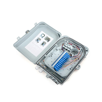 Caja de distribución Unionfiber FTTH 8 12 16 24 48 núcleos caja personalizada exterior LGX PLC cerradura de llave caja de distribución de fibra