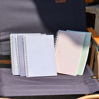 Carnet à spirale personnalisé pour la rédaction quotidienne, format A5, style imprimé créatif, pour les études, les voyages, le bureau, l'écriture créative