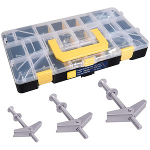 Baiguluo Expansion Bolt Set 48Pcs Metric Hammer Drive Anchors For Drywall And Hollow Walls Grade A Plain Carbon Steel - Product Image 1