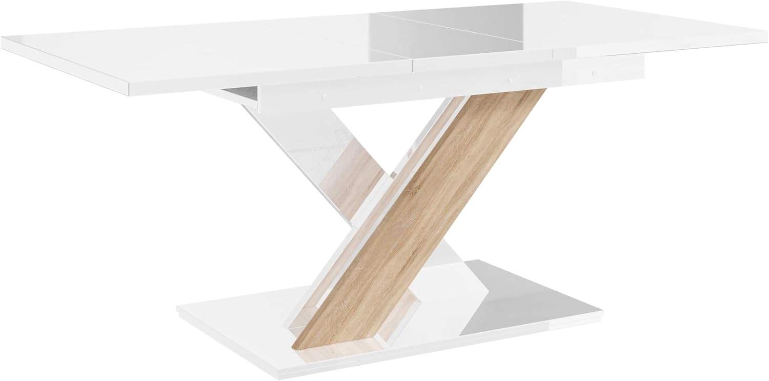 Gloss bianco e rovere