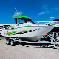 Yacht de pêche en aluminium Profisher de 20 pieds à vendre au Canada pour les loisirs, les divertissements et les croisières, longueur de 6 m