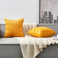 En stock couleur unie jeter taie d'oreiller décor à la maison housse de coussin velours jeter taie d'oreiller