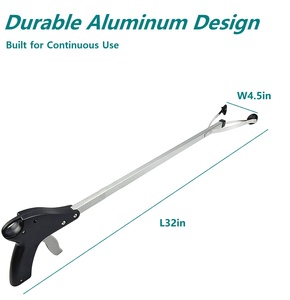 Trọng lượng nhẹ thêm dài tiện dụng Thùng rác Claw Grabber littler <span class=keywords><strong>picker</strong></span> linh hoạt Reacher công cụ OEM DIY - Product Image 3