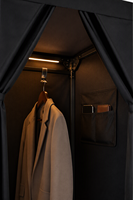 Cabine d'essayage portable en PVC imperméable avec rideau pour magasin de détail, camping et extérieur