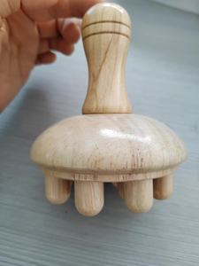 Uso domestico strumento di massaggio in legno rullo e coppettazione per la schiena e il braccio di massaggio natura legno - Product Image 3