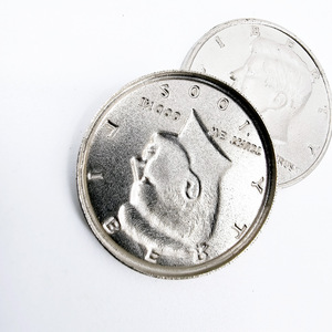 Carcasa de moneda ampliada, versión estadounidense, compatible con la moneda de 50 centavos, accesorio de magia para trucos de magia con monedas de cerca, técnica de magia con monedas. - Product Image 5