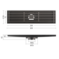 JOYHOO-Drain de douche Offre Spéciale, long canal linéaire, pour salle de bain, anti-odeur, laiton, moderne, 3 ans, 100 pièces