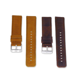 <span class=keywords><strong>Bracelet</strong></span> de <span class=keywords><strong>montre</strong></span> en cuir véritable motif Crazy Horse, design Sport Loop, boucle à ardillon, pour <span class=keywords><strong>Fitbit</strong></span> <span class=keywords><strong>Blaze</strong></span> Smartwatch, remplacement 23mm Multi - Product Image 4