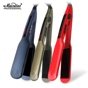 Hairwins Venta al por mayor en línea Plancha de pelo eléctrica de cerámica Placa de titanio LCD <span class=keywords><strong>Precio</strong></span> de fábrica para RV Belleza Cuidado personal - Product Image 1