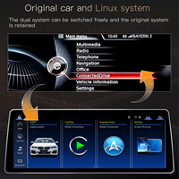 Layar Sentuh 12.8'' 2400*900 Carplay untuk BMW Seri 1 F20 F21 F23 2011-2019 Head Unit Multimedia Mobil Android Auto Plug & Play.