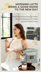 Capadeli Máquina de Café en Cápsulas 4 en 1 Compatible con <span class=keywords><strong>Dolce</strong></span> <span class=keywords><strong>Gusto</strong></span> y Nespress Cápsulas Café Molido K-Cup 19 Bar Presión - Product Image 6