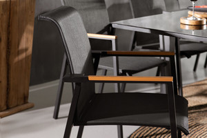 Ajunion 12 chỗ ngồi đồ gỗ ngoài trời đặt nhà hàng Vườn ăn uống đặt bàn ngoài trời và ghế đặt bàn ăn mở rộng - Product Image 2