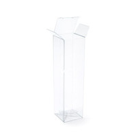 Conteneur rectangulaire jetable personnalisé en PET/PP transparent pour boîtes cadeaux avec design à verrouillage, certifié ISO, impression offset