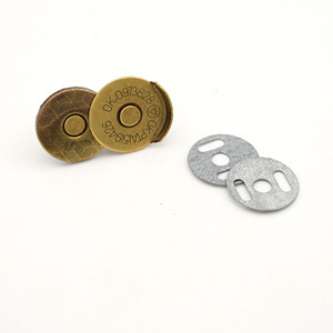 Cloxy Bag Hardware Zubehör18mm Metall verschluss Schloss Messing Magnet knopf für Bag Coat Leder Craft Messing Druckknopf - Product Image 4