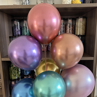 Ballons en latex chromé haute élasticité de 12 pouces (2,8 g) pour la décoration de fête de Noël - Vente flash