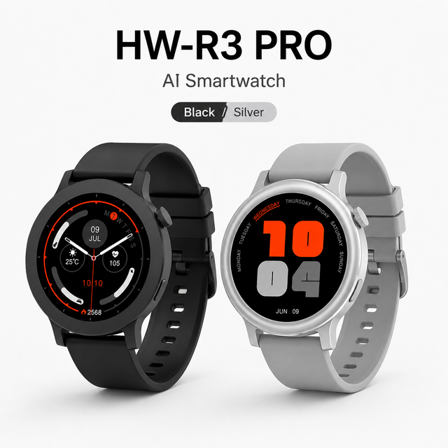 Wholesale HW R3 PRO Smart Watch 1.46 Inch Round Screen 300mAh Battery IP67 Waterproof AI Smartwatch GPT Health Smart Watch