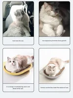 Hamac pour chat en plastique solide Starry Sky, grand lit suspendu avec ventouses, adhérence stable toutes saisons, écologique, amovible et lavable