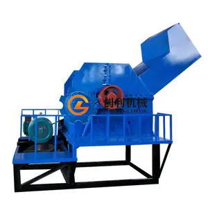 Small Portable Mobile Reversible Impact Waste Lump Shredder Plastic Hammer Crusher Machine