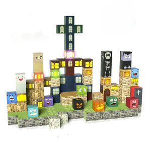 Juguete Educativo STEM AMC <span class=keywords><strong>My</strong></span> <span class=keywords><strong>World</strong></span> para Niños, Bloques de Construcción Magnéticos de Plástico Multicolor y Cubos, Kits de Construcción Magnética - Product Image 2