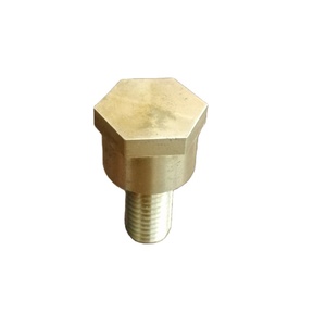Hex Head Brass <b>Screw</b> Metric Standard Thread Plain Finish - Product Image 1