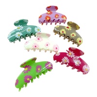 Pince à cheveux style marguerite, vente en gros d'usine, personnalisable avec logo, pour femmes, pour chignons et coiffures à l'arrière de la tête, accessoire capillaire