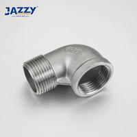 JAZZY usine d'origine ss 304 316 classe 150 npt 45 degrés coude de rue en acier inoxydable raccord de tuyau