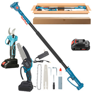Grande promotion : Ensemble de jardinage électrique à prix réduit – Scie à chaîne télescopique sans fil sur perche, alimentée par batterie rechargeable - Product Image 2