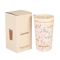Mug à café isotherme en acier inoxydable portable de 14 oz, anti-fuite, garde au froid pendant 12 heures avec couvercle à verrouillage amovible