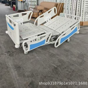 Hospital Bed <b>Single</b> Crank 142x77x96 Cm Stainless Steel With Brake For Ward Use - Product Image 2