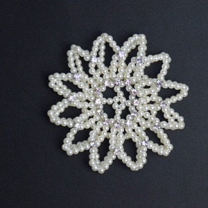 HZO-22014 travail manuel support uni perles élastiques cheveux Snood Net <span class=keywords><strong>chignon</strong></span> filles perle Ballet danse perlé <span class=keywords><strong>chignon</strong></span> Net - Product Image 1