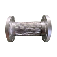 Tuyau métallique flexible tressé en acier inoxydable 304 304L 316 316L à bride, basse pression, résistant à la corrosion, pour l'alimentation en eau