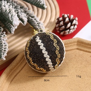 Hot bán đen giáng sinh bọt bóng đồ trang trí cho Tabletop hiển thị cửa sổ treo trang trí nội thất - Product Image 5