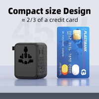 Adaptateur de voyage Worldplug Compact World PD 45W chargeur USB universel GAN matériel adaptateur de prise internationale pour appareil photo ordinateur portable