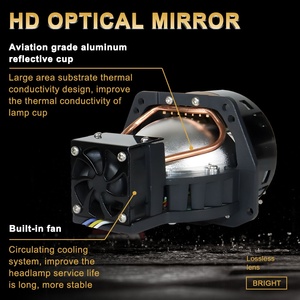 Faros Delanteros Súper Brillantes de 3 Pulgadas con Lente de Proyector K203 90W 10000LM 6000K, Faro Delantero de Doble Lente con Haz de Luz Único para Automóvil Universal - Product Image 2
