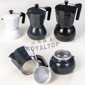 Machine à espresso OEM sphérique blanche en aluminium Réchaud à <span class=keywords><strong>cassette</strong></span> portable Moka Pot pour réchaud à gaz et à alcool Poêle à bois - Product Image 6