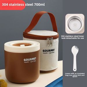 Portable Stainless Steel 304 Kids <b>Lunch</b> <b>Box</b> Set with Bag <b>Stackable</b> Stainless <b>Lunch</b> <b>Box</b> for Kids Soup Cup - Product Image 6