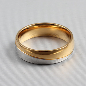 Anillo de Pareja de Acero de Titanio de Moda al por Mayor, con Micro Pavé de Circonita Cúbica, Impermeable, Antidesvanecimiento, Anillo Diario a Juego para Enamorados, de Tendencia - Product Image 3