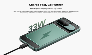 DOOGEE B10 Smartphone <b>6</b>.63inch FHD 120Hz <b>6</b>+256GB 64MP Rear 16MP Front 7600mAh Android 16 Waterproof Dropproof 33W Charge Phone - Product Image 5