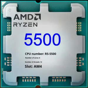 Bộ xử lý CPU máy tính để bàn R5 5500 6 nhân 12 luồng, bộ nhớ đệm L3 16MB, tốc độ 3.6GHz, hỗ trợ 64-bit, chip rời, socket AM4, sản phẩm mới cho B550 - Product Image 2