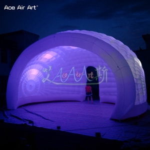 Tienda de media cúpula inflable Dj LED, tienda <span class=keywords><strong>Luna</strong></span> inflable para fiestas y eventos promocionales, media cúpula inflable - Product Image 5