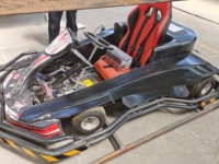 Go-Kart Eléctrico de Carreras, con Potente Motor y Chasis Resistente para Parques de Diversiones