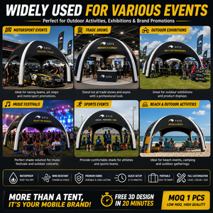 Tente <span class=keywords><strong>gonflable</strong></span> personnalisée CATC avec logo, toile Oxford 400D imperméable, <span class=keywords><strong>auvent</strong></span> publicitaire, promotion sportive, stand d'exposition - Product Image 6