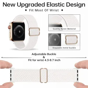 Correa CAOWTAN para <span class=keywords><strong>Apple</strong></span> <span class=keywords><strong>Watch</strong></span> Band 44mm 40 38 42 49 45 41mm pulsera de cinturón de nailon para IWatch Serie 9 8 3 5 <span class=keywords><strong>SE</strong></span> <span class=keywords><strong>6</strong></span> 7 Ultra 2 Correas - Product Image 4