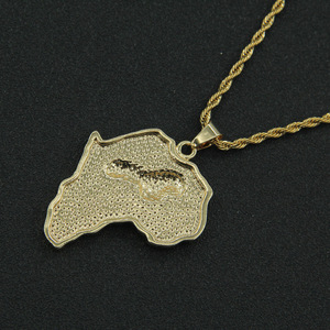 สร้อยคอจี้รูปสิงโตเรขาคณิตแบบเรียบง่าย สินค้าขายดีปี 2026 สร้อยคอผู้ชายสไตล์ฮิปฮอป ขายส่งเครื่องประดับ - Product Image 3